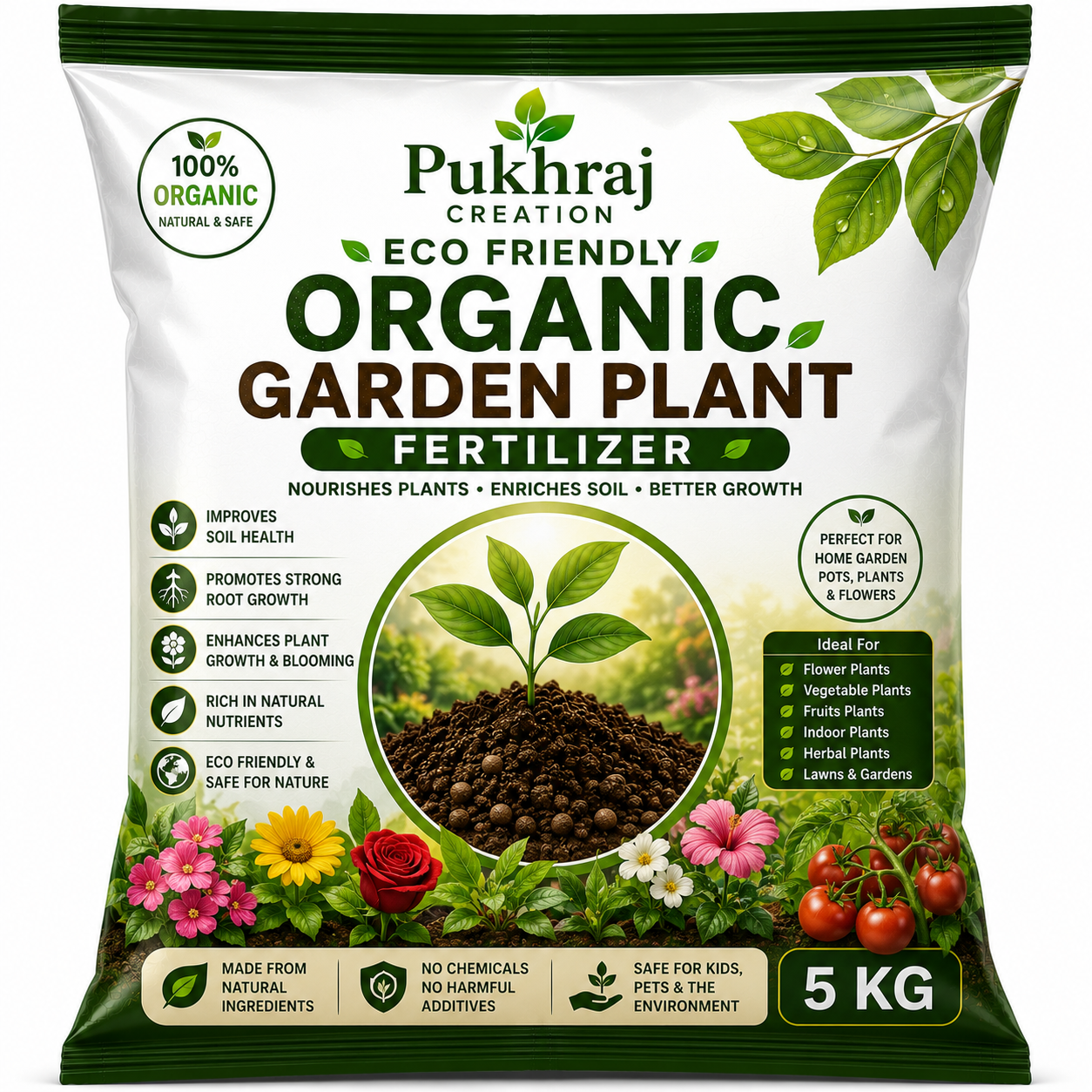 Eco Friendly Organic Garden Plant Fertilizer