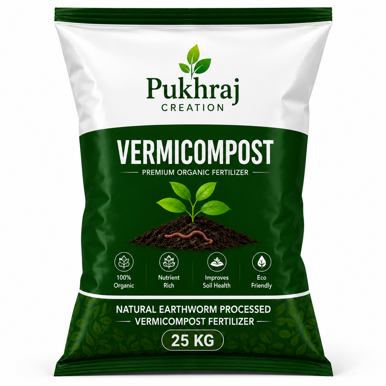 Natural Earthworm Processed Vermicompost Fertilizer